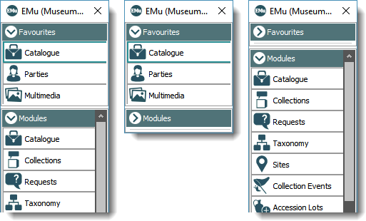 Le Centre de commandes EMu